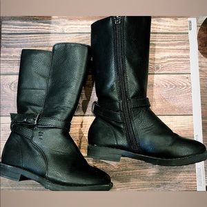 Children’s place black boots (toddler girl)